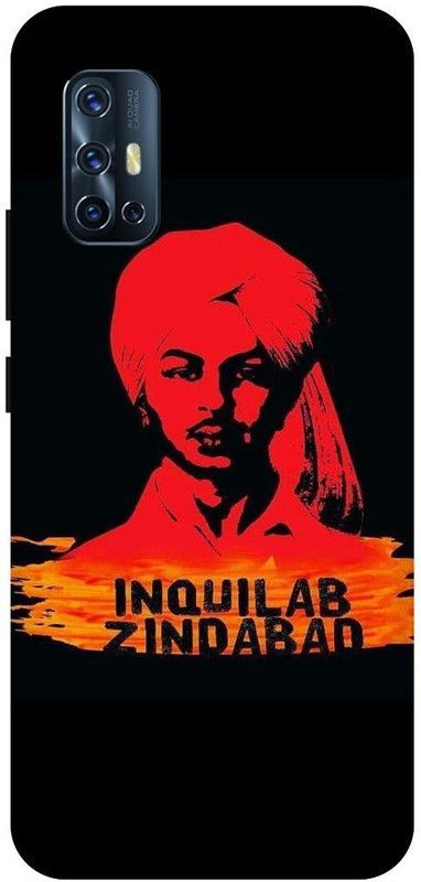 THE NARAYANA COLLECTIONS Back Cover for VIVO V17- 1919-BHAGAT,SINGH,SHAHID,JATT,PUNJABI  (Multicolor, Hard Case, Pack of: 1)