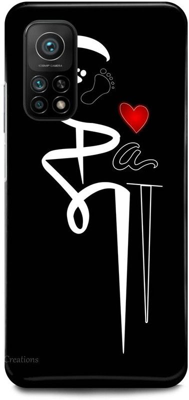 FUGGA Back Cover for Mi 10T , MAA, MOM, MOTHER, AAI  (Black, Hard Case, Pack of: 1)
