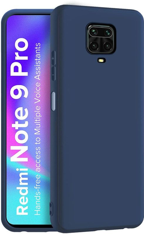 ALLNEEDS Back Cover for REDMI NOTE 9 PRO | Camera Protection | Silicon Cloth | Shockproof Slim Back Case  (Blue, Camera Bump Protector)