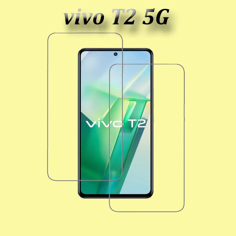 INFINITYWORLD Tempered Glass Guard for vivo T2 5G, VIVO T2 5G, (6.62)  (Pack of 2)