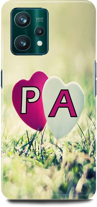 JUGGA Back Cover for realme 9 Pro Plus 5G, P LOVES A NAME,P NAME, A LETTER, ALPHABET,P LOVE A NAME  (Green, Hard Case)
