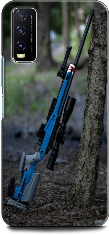 Dronk Back Cover for Vivo Y20i, V2027 GUN, PISTOL, ARMY, AMMO, AWM, WEAPON, MACHINE GUN  (Multicolor, Dual Protection, Pack of: 1)