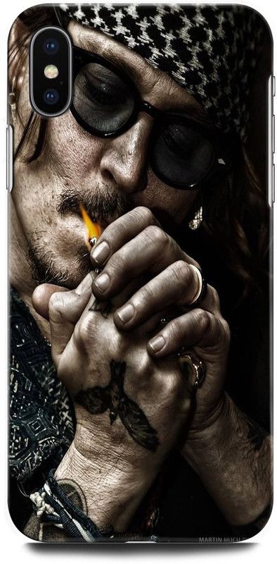 ORBIQE Back Cover for APPLE iPhone X MQA62HN/A CAPTAIN JACK SPARROW, PIRATES OF THE CARIBBEAN, JOHNY DEPP  (Multicolor, Hard Case, Pack of: 1)