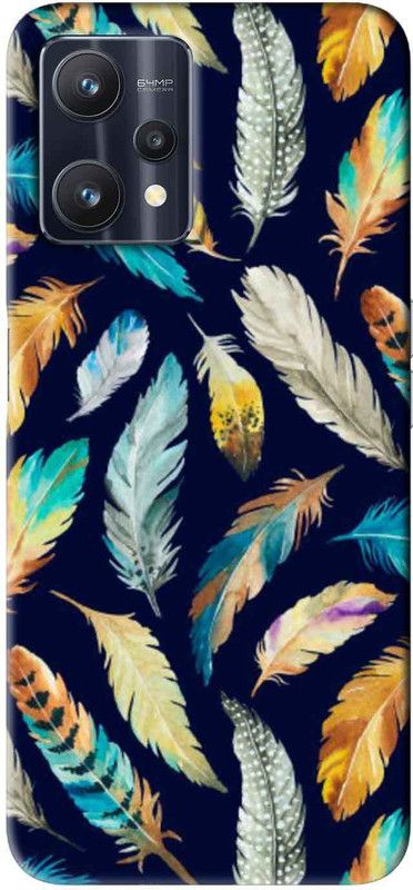 NDCOM Back Cover for Realme 9 Pro 5G Cute Feather Printed  (Multicolor, Hard Case, Pack of: 1)