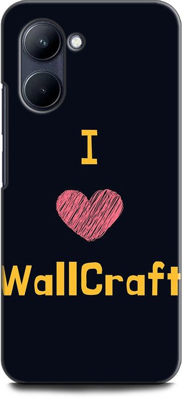 WallCraft Back Cover for Realme C33, RMX3624 I LOVE WALLCRAFT, LOVE, HART, BLUE, RED, WALLCRAFT  (Multicolor, Dual Protection, Pack of: 1)
