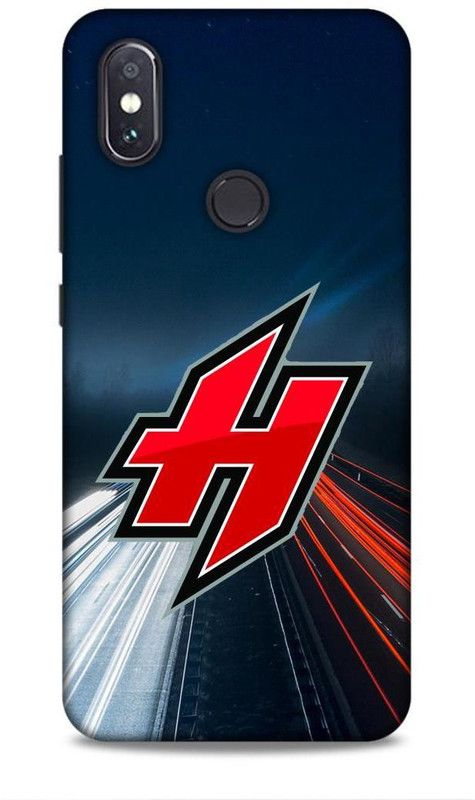 MAPPLE Back Cover for Redmi Mi A2 (H / Letter / Alphabet / Name / Text)  (Black, Hard Case, Pack of: 1)
