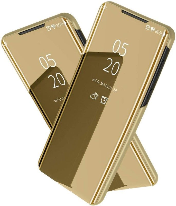 Helix Flip Cover for Samsung Galaxy S22 Plus 5G  (Gold, Shock Proof, Pack of: 1)
