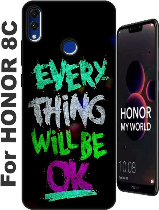 Sheorano Back Cover for Honor 8C 2760  (Brown, Anti-radiation, Silicon, Pack of: 1)