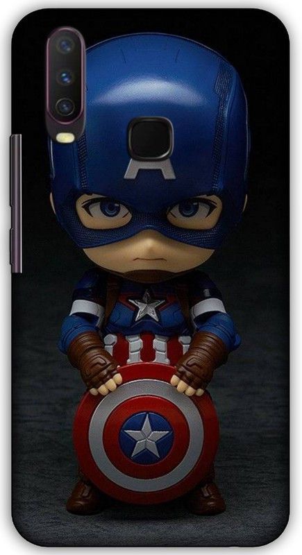 artocus Back Cover for Vivo Y17, Vivo Y17 Little Captin america Printed Back Cover  (Multicolor, Hard Case, Pack of: 1)