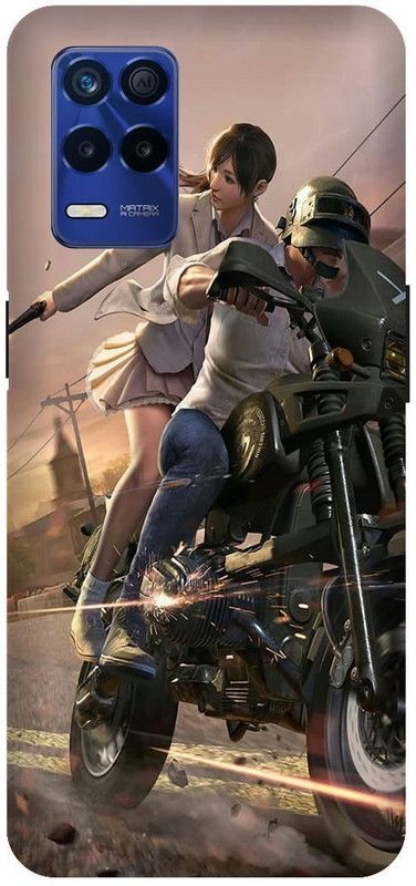 Bluvver Back Cover for Realme 8s 5G , RMX3381, Printed Pubg Game Back Cover  (Multicolor, Hard Case, Pack of: 1)