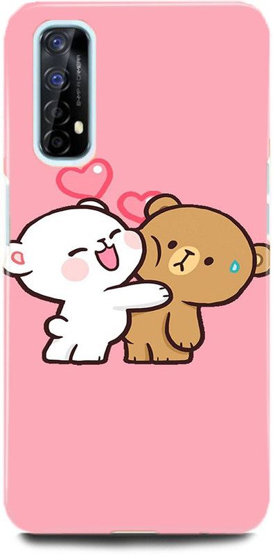MP ARIES MOBILE COVER Back Cover for Realme 7/RMX2151, FUNNY SMILE, CARTOON, TEDDY BACK COVER  (Multicolor, Hard Case, Pack of: 1)