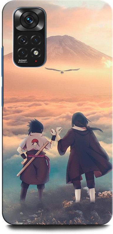 INTELLIZE Back Cover for Redmi Note 11 ITACHI X SUSUKE, NARUTO, ANIME, CARTOON  (Multicolor, Hard Case, Pack of: 1)