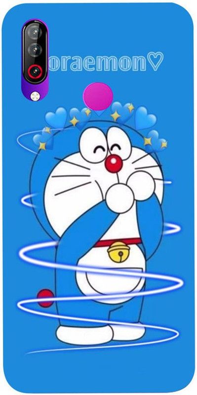 Skyhawk Back Cover for LG W30 Pro Doraemon And Blue Heart  (Multicolor, Waterproof, Silicon)