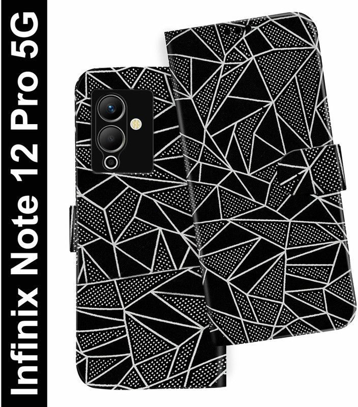 Flipkart SmartBuy Flip Cover for Infinix Note 12 Pro 5G  (Black, Dual Protection, Pack of: 1)
