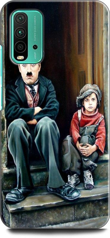INDICRAFT Back Cover for REDMI 9 Power CHARLIE CHAPLIN, FUNNY  (Multicolor, Dual Protection)