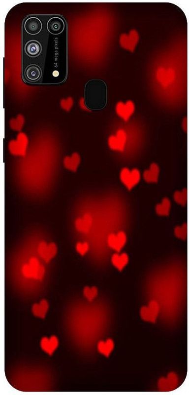 URCHIN Back Cover for Samsung F41Heart, Love, Cute, Glitters, Love you  (Multicolor, Shock Proof, Pack of: 1)
