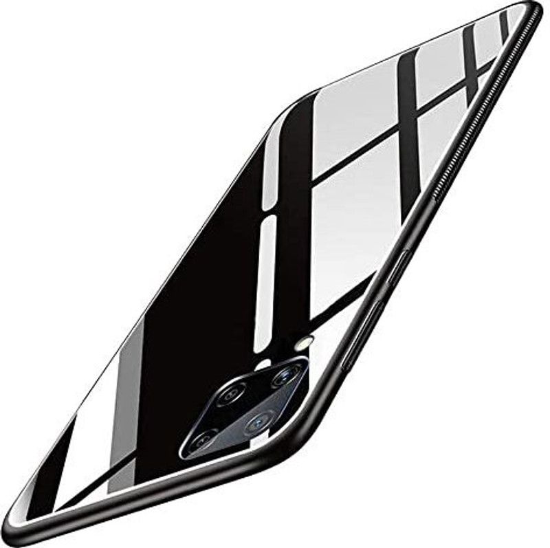Yebhi Online Back Cover for Samsung Galaxy F22 |Premium Quality Glass| Stunning Look| Slim Fit  (Black, Grip Case, Pack of: 1)