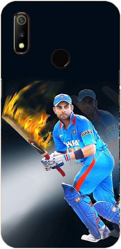 NDCOM Back Cover for OPPO Realme 3 Virat Kohli Captain Printed  (Multicolor, Hard Case, Pack of: 1)
