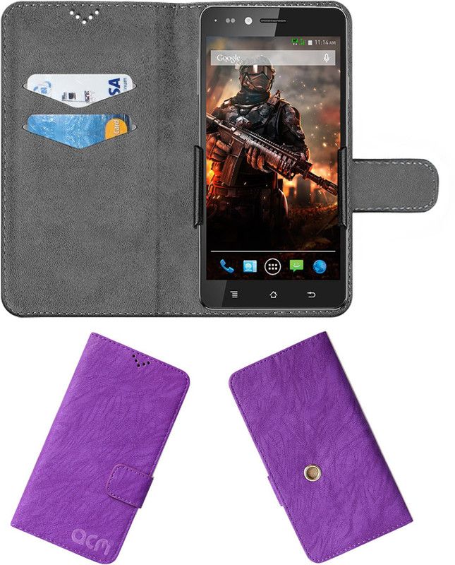 ACM Flip Cover for Xolo Play 6x-1000  (Purple, Cases with Holder, Pack of: 1)