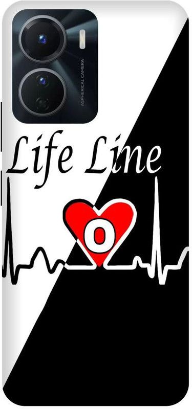 FRONK Back Cover for vivo Y16, V2204, O, NAME, LETTER, ALPHABET, LIFELINE  (Black, Hard Case, Pack of: 1)