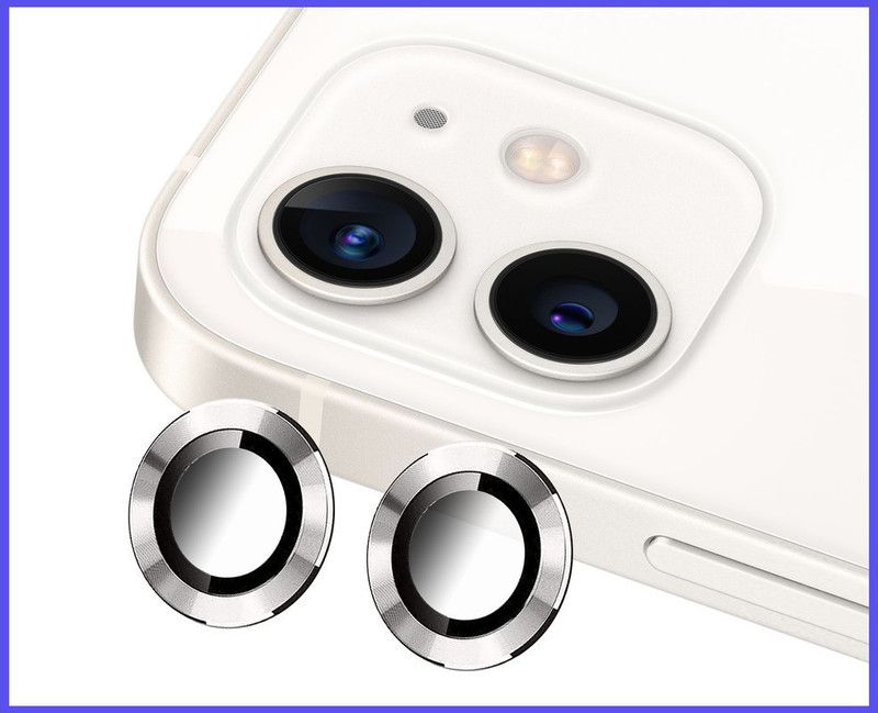 hirdesh Back Camera Lens Ring Guard Protector for iPhone 12 Mini  (Pack of: 1)