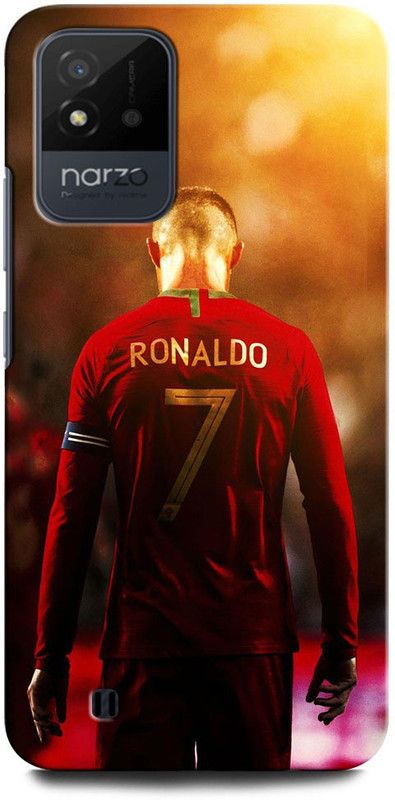 GRAFIQE Back Cover for Realme Narzo 50i  (Red, Yellow, Pack of: 1)