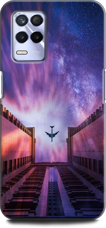 KEYCENT Back Cover for Realme 9 5G, RMX3388 MOON, NATURE, SPACE, STARS, UNIVERSE, GALAXY, BLUE  (Multicolor, Shock Proof)