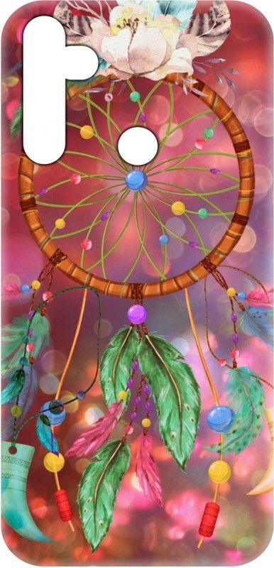 #Uncultured Back Cover for Realme 5, Realme 5i, Realme Narzo 10, Realme 5s - Dreamcatcher Print  (Multicolor, Hard Case, Pack of: 1)