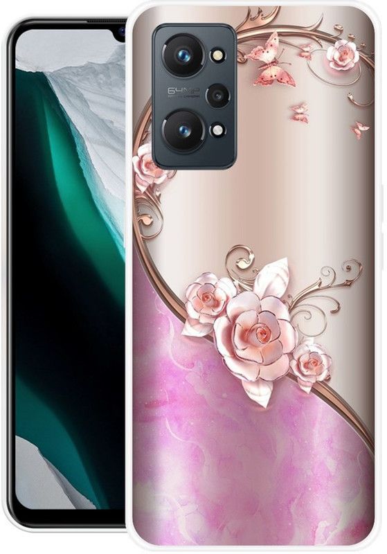 VITARO Back Cover for Realme GT Neo 2  (Beige, Pink, Grip Case, Silicon, Pack of: 1)