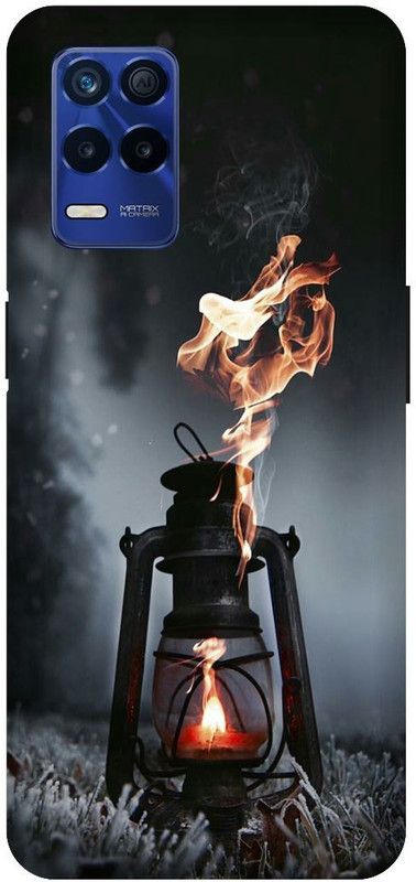 Bluvver Back Cover for Realme 8s 5G , RMX3381, Printed Fire Lamp Back Cover  (Multicolor, Hard Case, Pack of: 1)