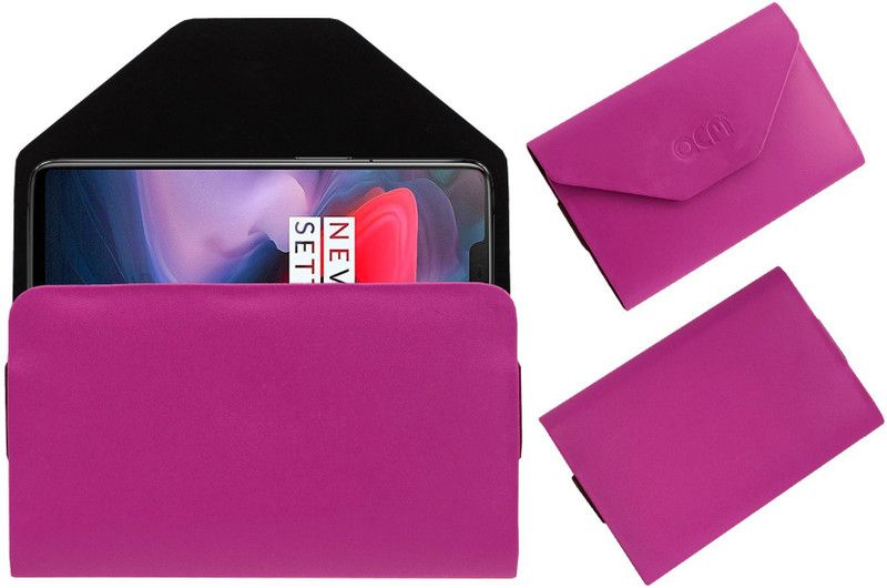ACM Pouch for OnePlus 6  (Pink, Cases with Holder, Pack of: 1)