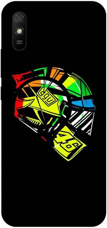 URCHIN Back Cover for Redmi 9A valentino rossi, vr46, vr46 helmet, agv, bike rider, motogp  (Multicolor, Shock Proof, Pack of: 1)