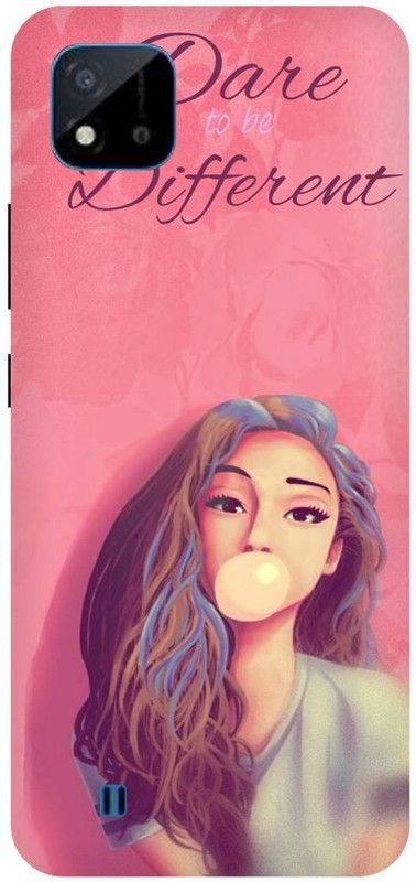 PICHKU Back Cover for REALME C20  (Pink, Hard Case, Pack of: 1)