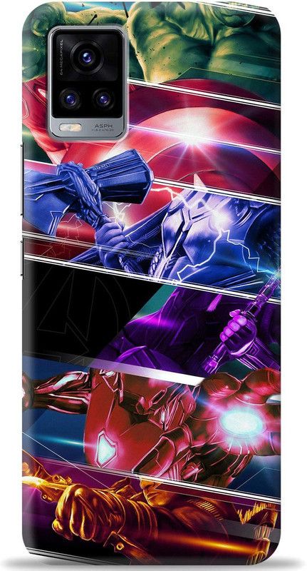 Crafter Back Cover for Vivo V20  (Multicolor, Shock Proof, Pack of: 1)