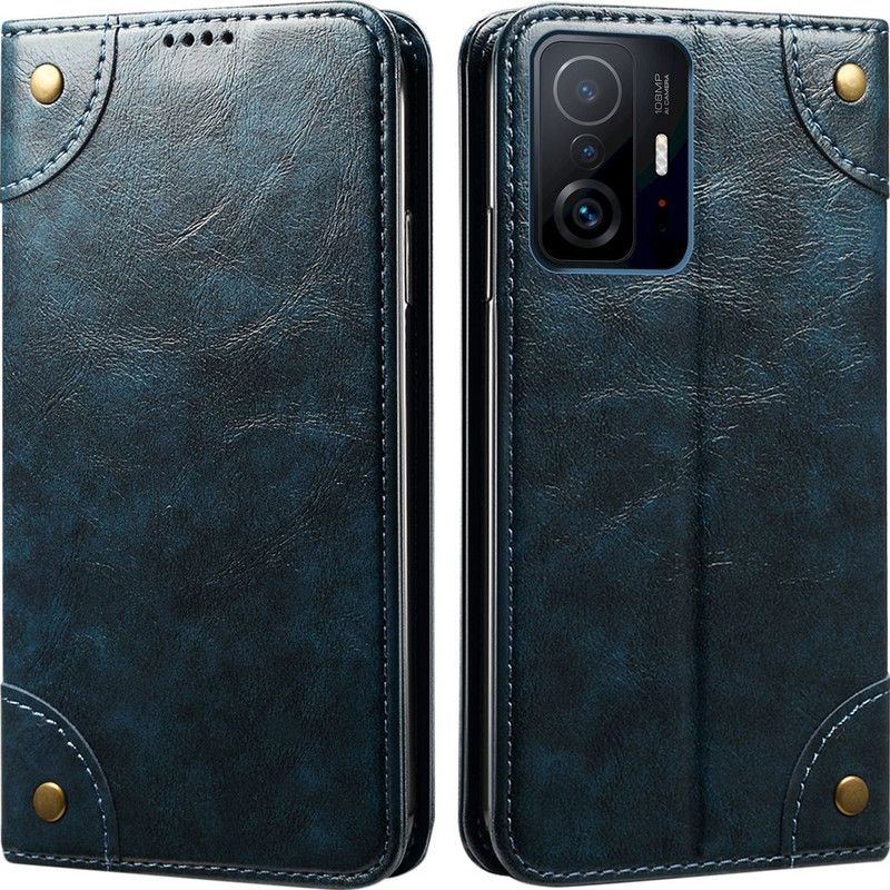 Mofi Flip Cover for Xiaomi 11T PRO 5G  (Blue, Magnetic Case, Pack of: 1)