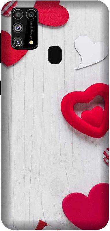 Yoprint Back Cover for Samsung Galaxy M31 Prime Nice Heart back cover  (Multicolor, Hard Case, Pack of: 1)