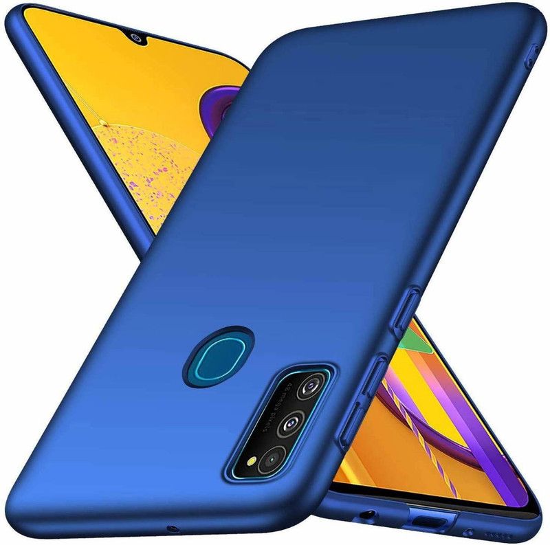 SUNSHINE Back Cover for samsung galaxy m21 - 4 Cut Slim Fit Hard Case - [ Non-Slip ] [ Scratch Resistant ]  (Blue, Camera Bump Protector, Pack of: 1)