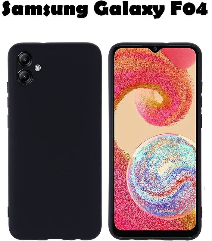 Casehub Back Cover for SAMSUNG Galaxy F04, Samsung Galaxy F04  (Black, Camera Bump Protector, Silicon, Pack of: 1)