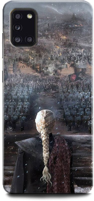 INDICRAFT Back Cover for Samsung Galaxy A31 GAME OF THRONES, DRAGON, KHALEESI, QUEEN  (Multicolor, Hard Case, Pack of: 1)