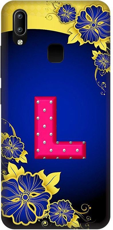 SSMORYA Back Cover for Vivo Y95 L Letter Pink Printed  (Multicolor, Shock Proof, Pack of: 1)