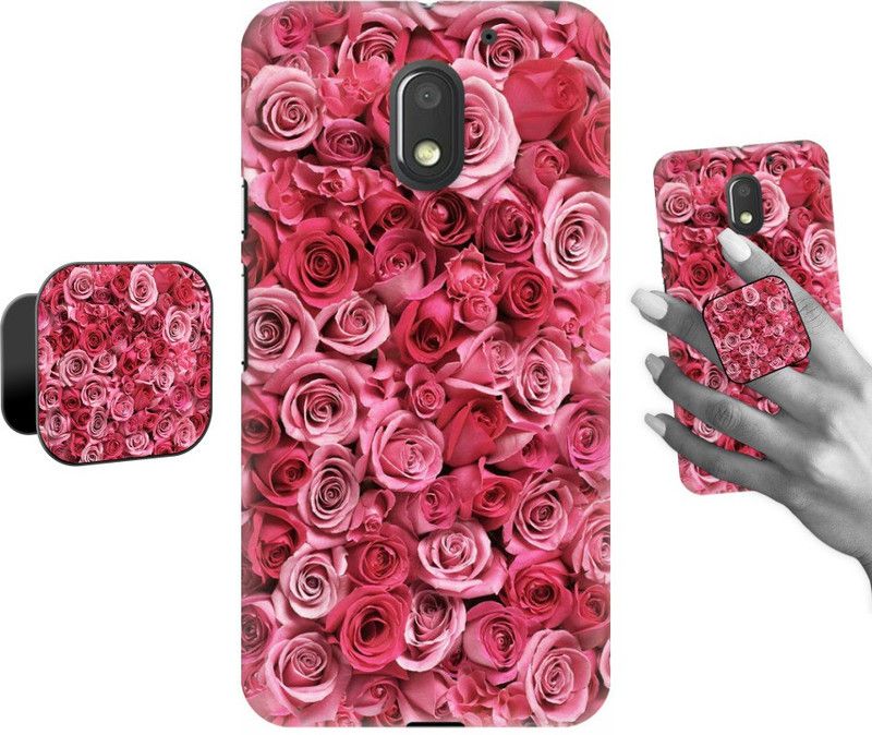 COBIERTAS Back Cover for Motorola Moto E3 Power  (Pink, Cases with Holder, Pack of: 2)