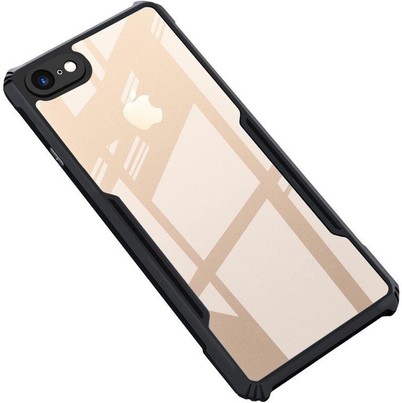 GRITOZ Back Cover for Apple iPhone 6s  (Black, Transparent, Dual Protection, Pack of: 1)