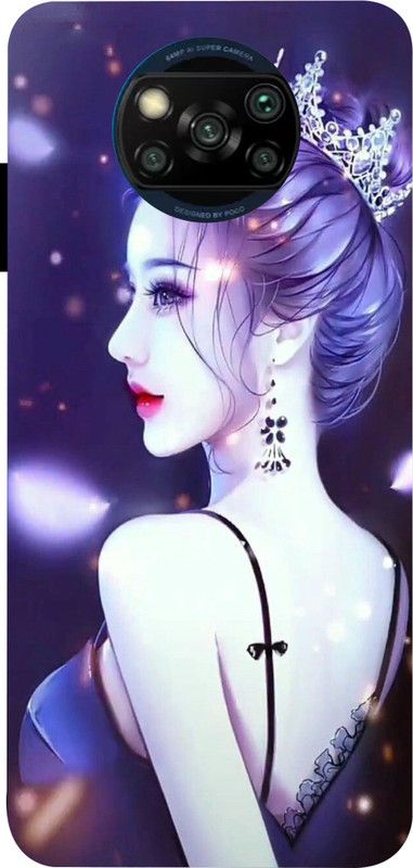 LIKELOOK Back Cover for Poco X3, Poco X3 Pro ( Angle, Cute Girl )  (Multicolor, Shock Proof)
