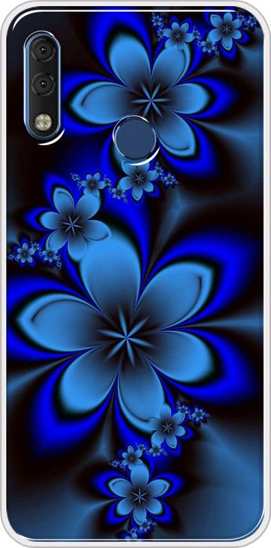 Hansviprint Back Cover for Tecno Camon I Click 2  (Blue, Grip Case, Silicon, Pack of: 1)