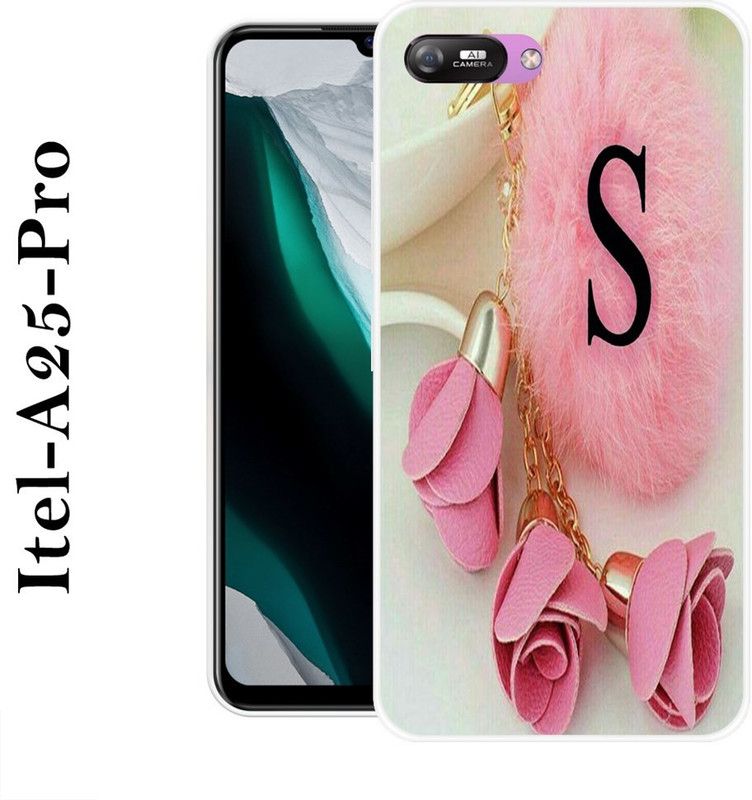 BAGRA Back Cover for Itel A25, Itel A25 Pro  (Beige, Pink, Grip Case, Silicon)