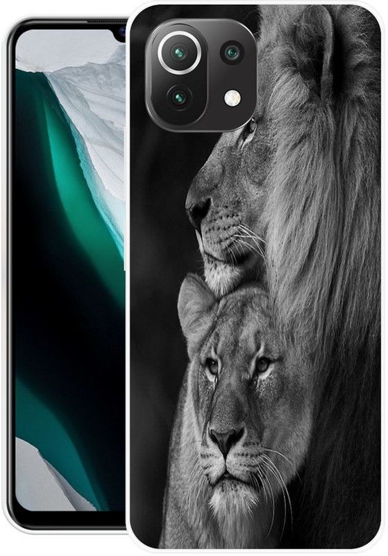 Shivay Mobicase Back Cover for Mi 11 Lite  (Black, Dual Protection, Silicon)