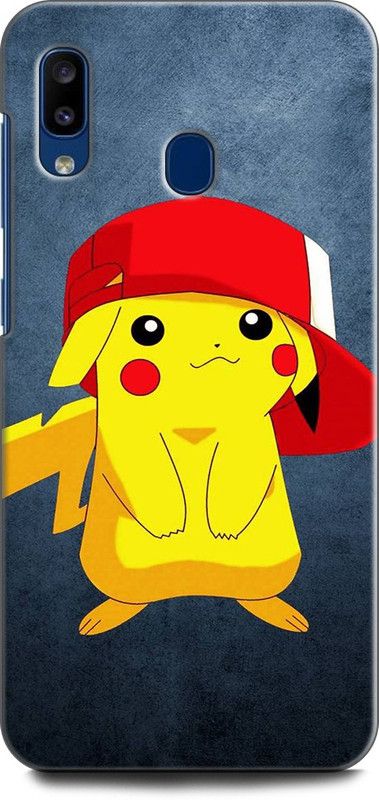 Afterglow Back Cover for SAMSUNG Galaxy M10s PIKACHU, CARTOON, POKEMON, CUTE, PIKACHU POKEMON, LOVE  (Multicolor, Shock Proof, Pack of: 1)