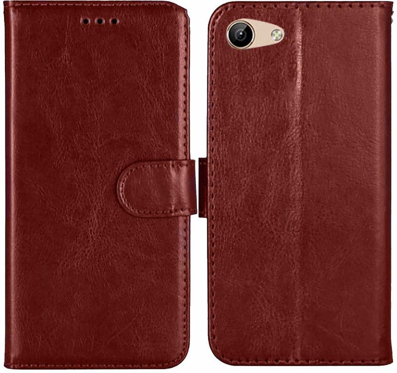 RGSG Book Cover for VIVO Y71  (Brown, Pack of: 1)