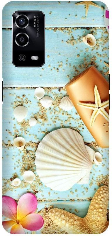 UMPRINT Back Cover for Oppo A55/CPH2325, Star, Flowers Printed Back Cover  (Multicolor, Hard Case, Pack of: 1)