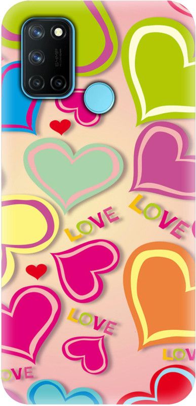 Smutty Back Cover for Realme 7i, RMX2103 - Love Print  (Multicolor, Hard Case, Pack of: 1)